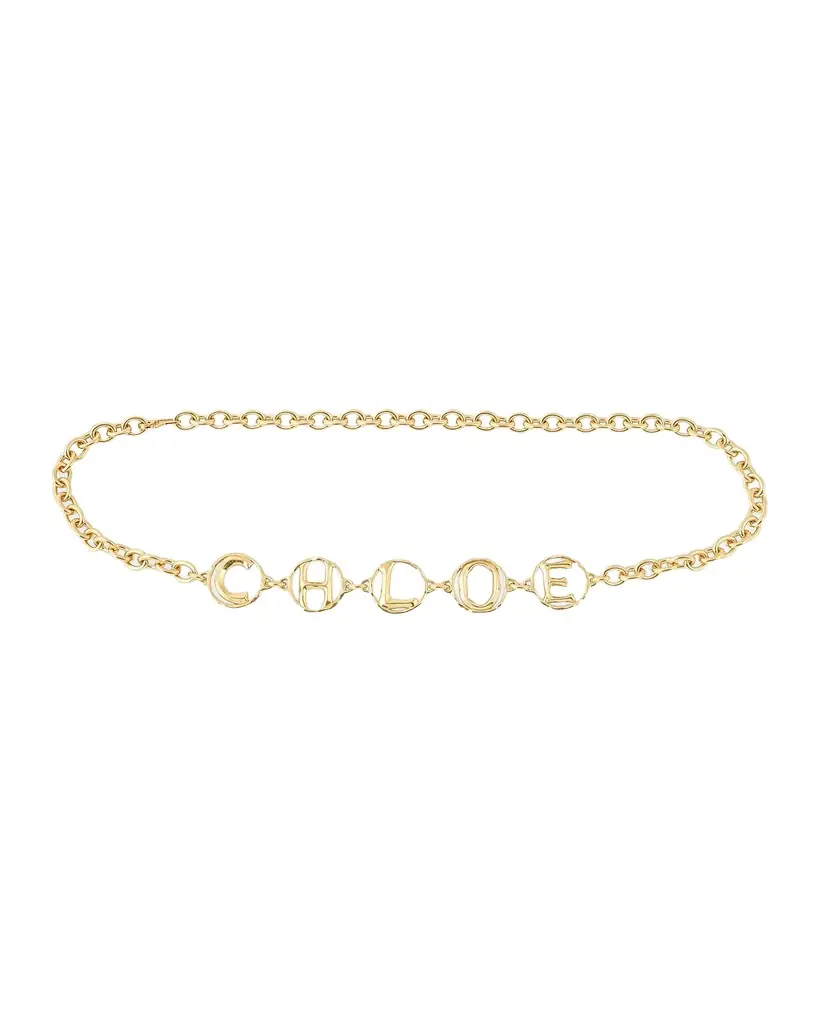 Chloe Logo Script Jewelry Belt