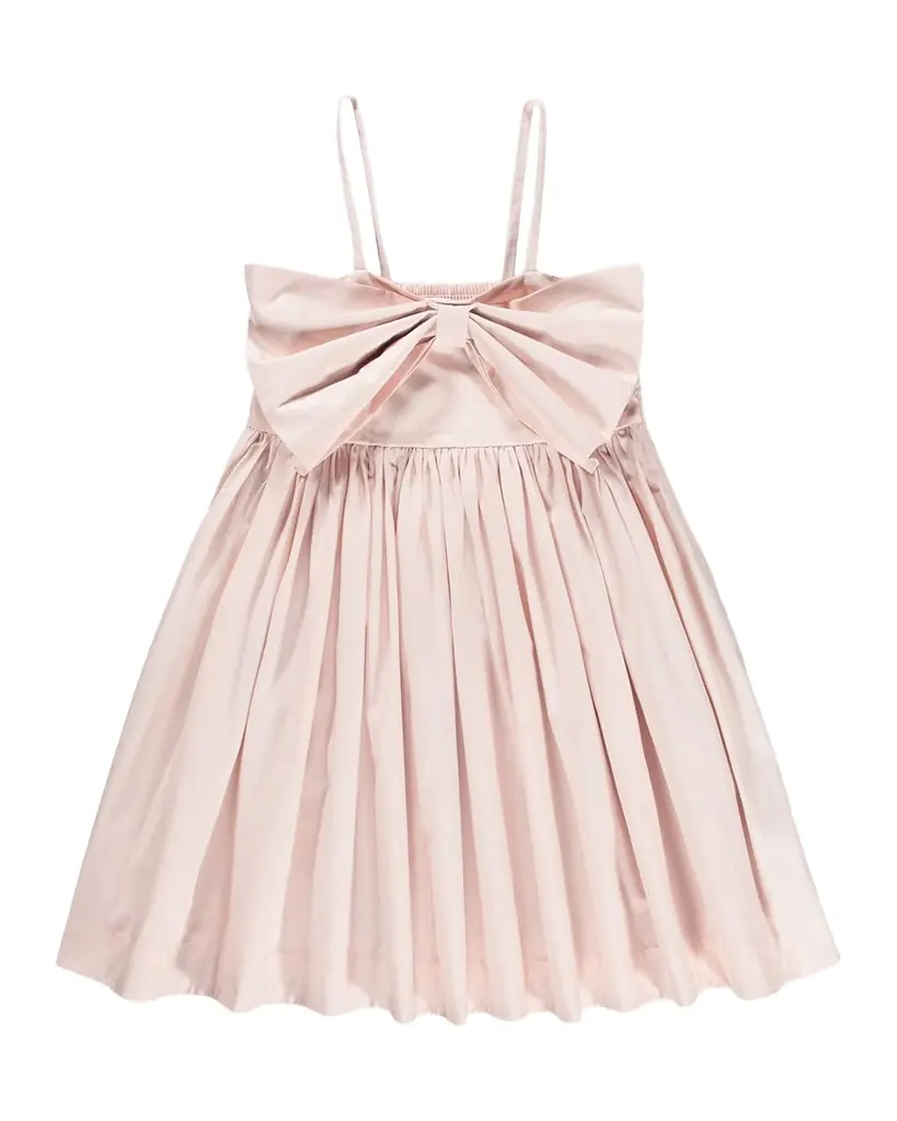 Molo Girl 's Caysi Bow-Embellished Cotton Dress