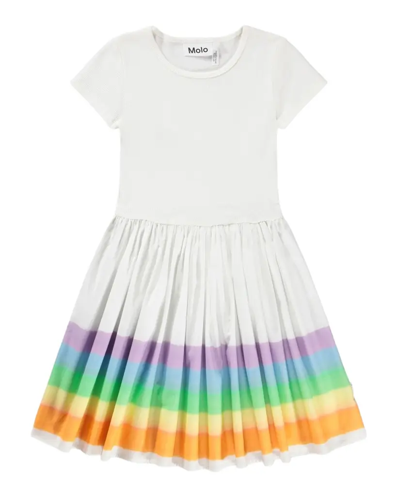 Molo Girl 's Cissa Short-Sleeved Organic Cotton Dress