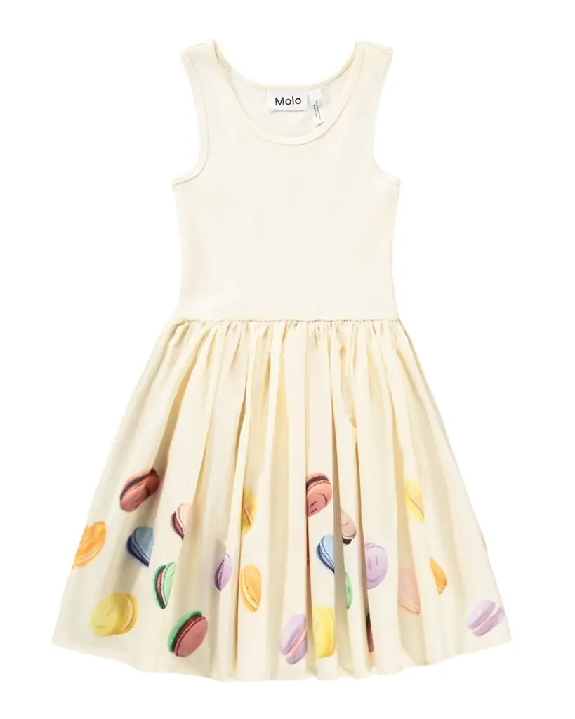 Molo Girl 's Cassandra Sleeveless Printed Organic Cotton Dress