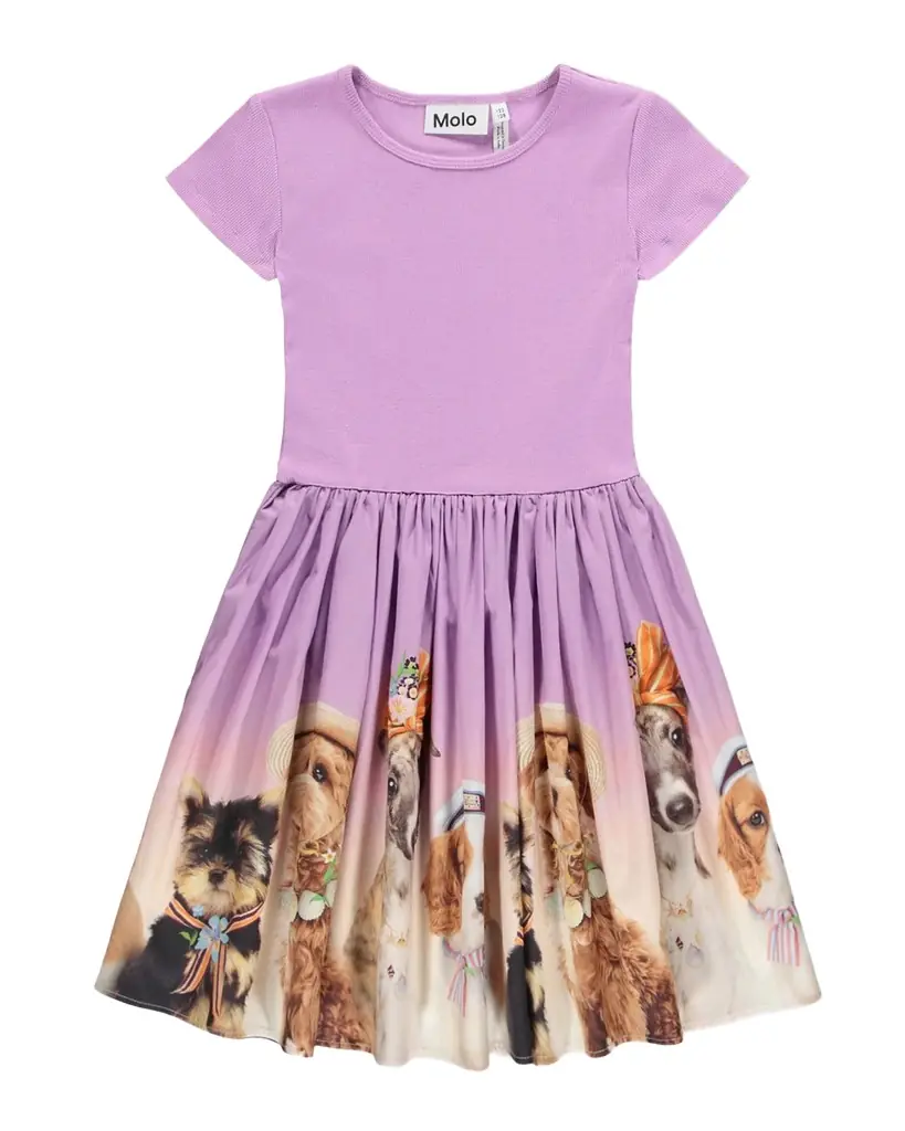 Molo Girl 's Cissa Short-Sleeved Organic Cotton Dress