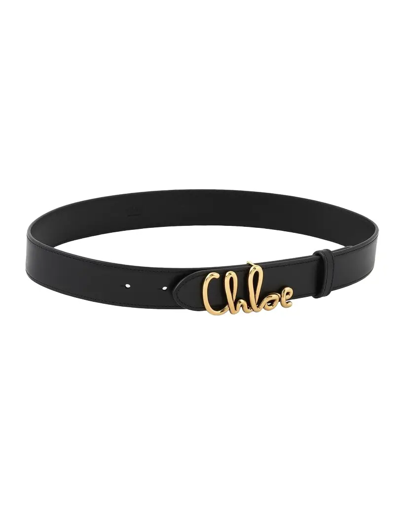Chloe Iconic Logo Leather Belt