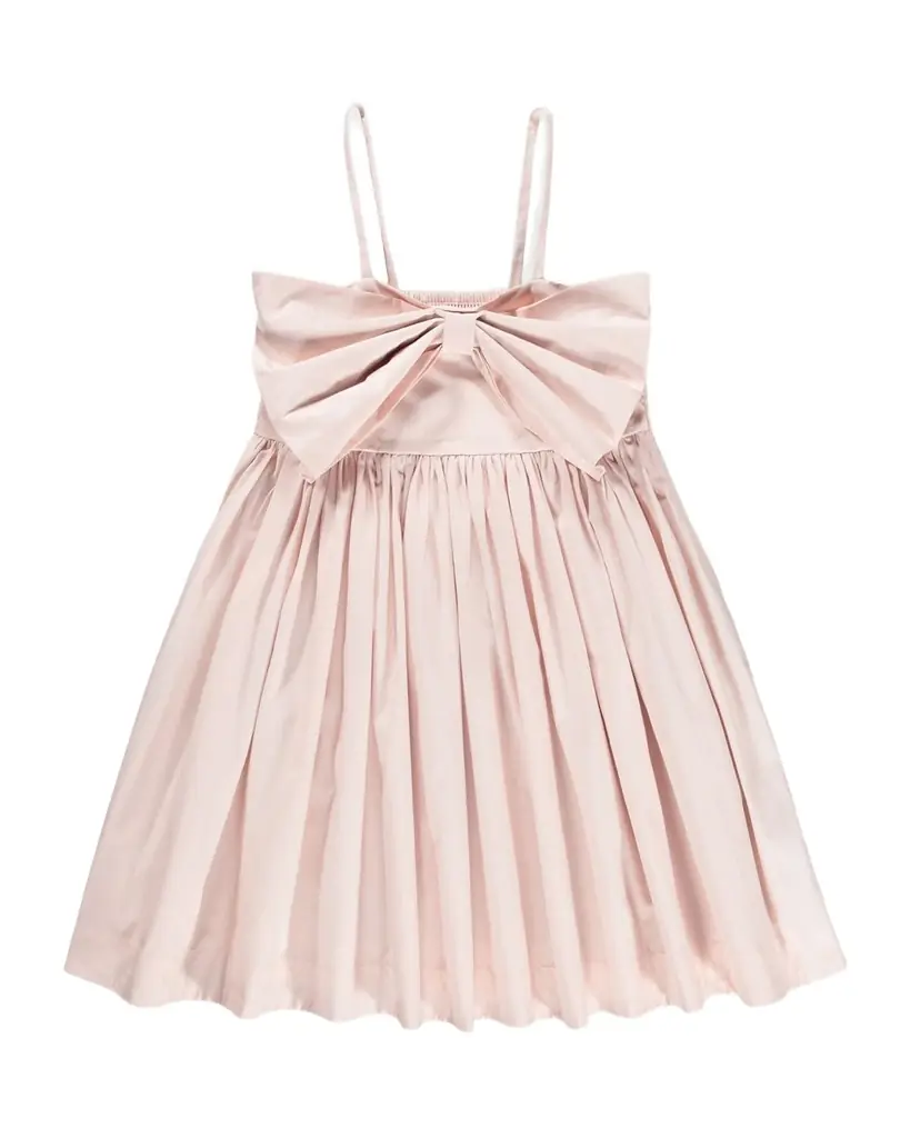 Molo Girl 's Caysi Bow-Embellished Organic Cotton Dress