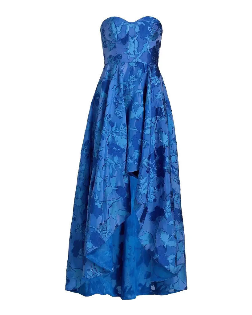 As It May Celia Floral Jacquard Gown