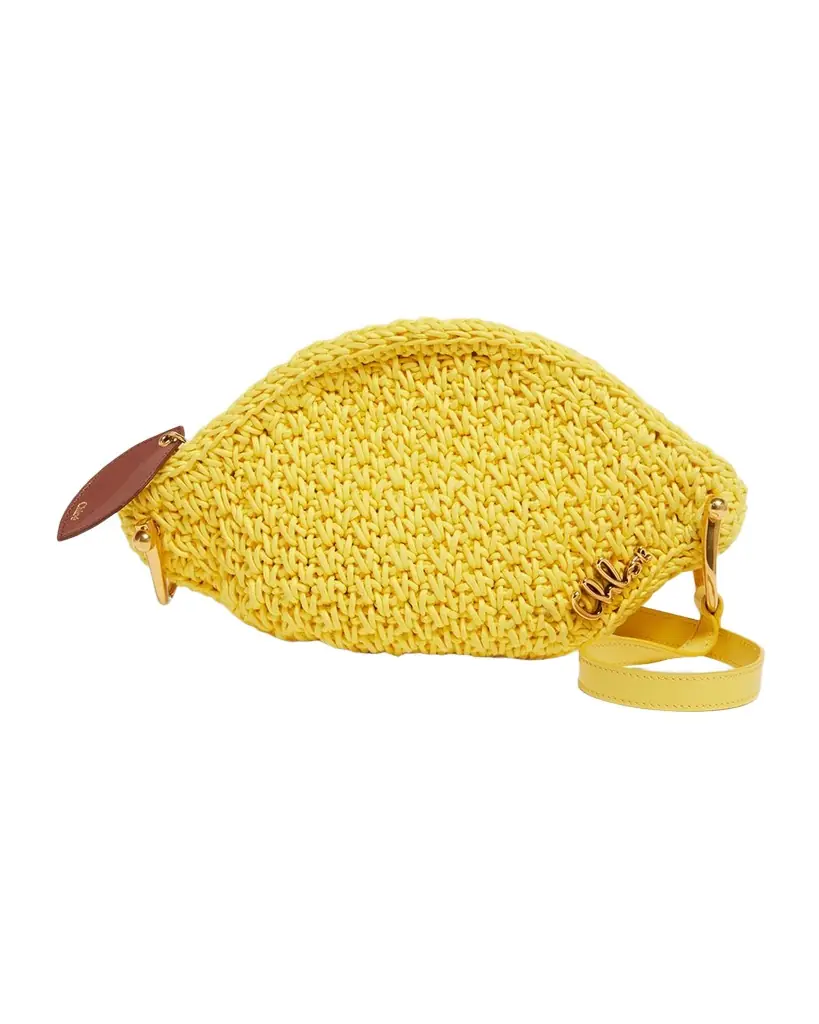 Chloe Tropicus Lemon Crochet Crossbody Bag