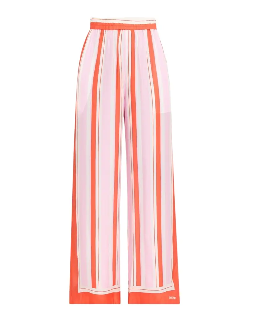 SIMKHAI Zuna Striped Straight-Leg Pants