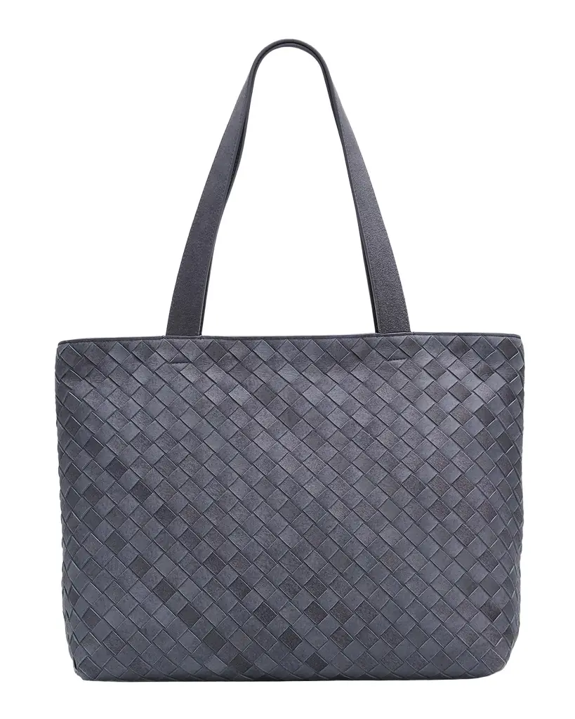 Bottega Veneta Men 's Intrecciato Suede Tote Bag