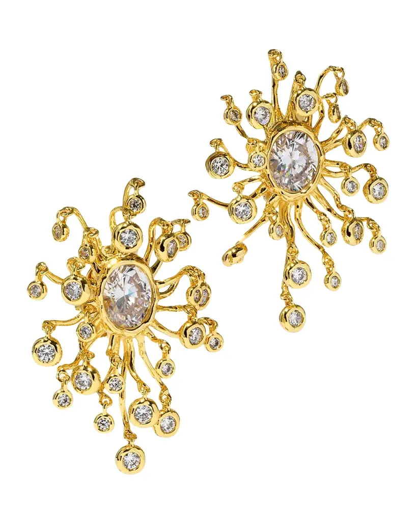 Alexis Bittar Asterales Modernist Clip Earrings