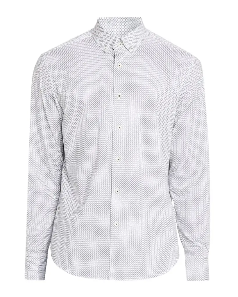 Bugatchi Men 's Brent OoohCotton Windowpane-Print Sport Shirt