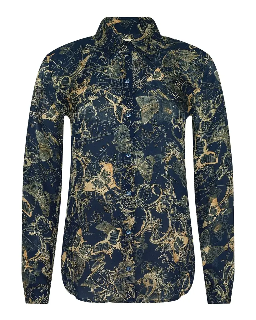 L 'Agence Nina Celestial Silk Blouse