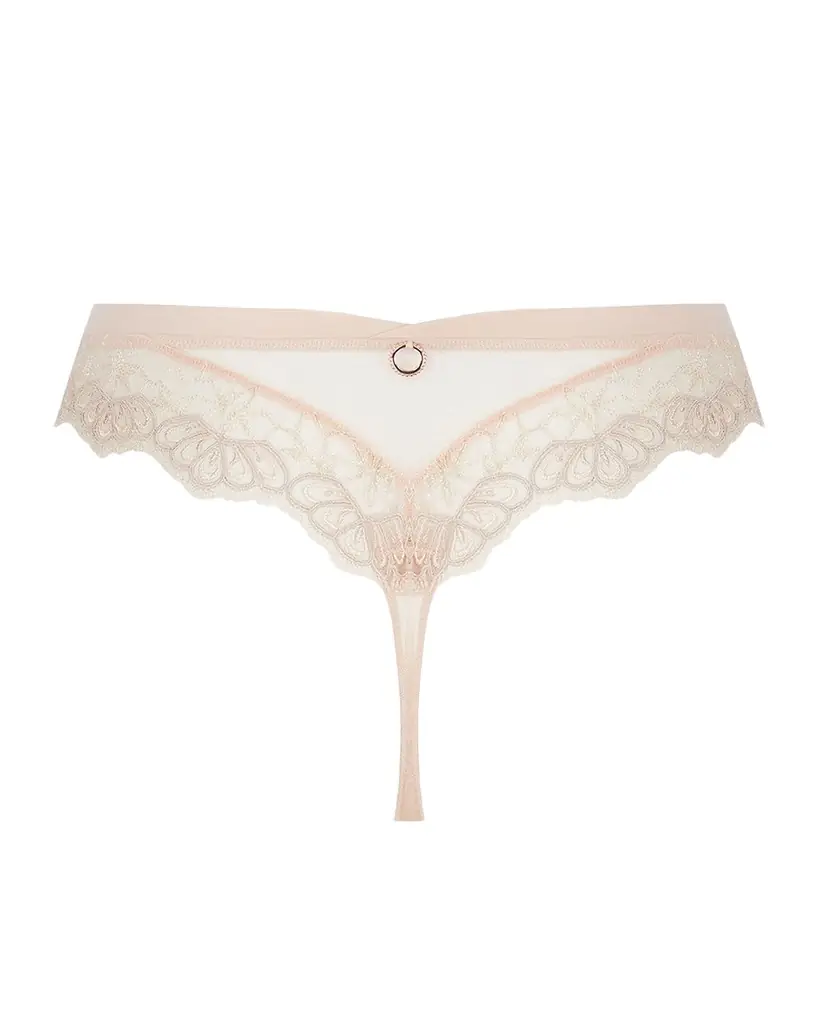 Lise Charmel Elegance Artist Floral-Embroidered Thong