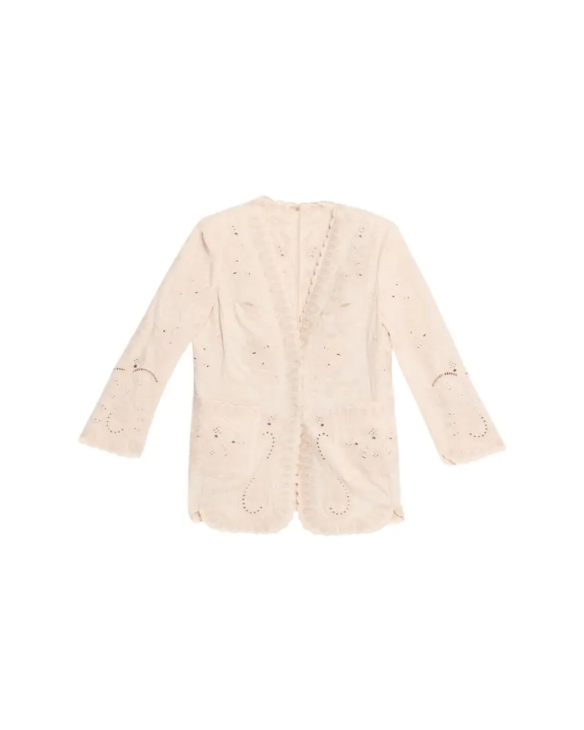 Kobi Halperin Lace Embroidered Cotton-Linen Jacket