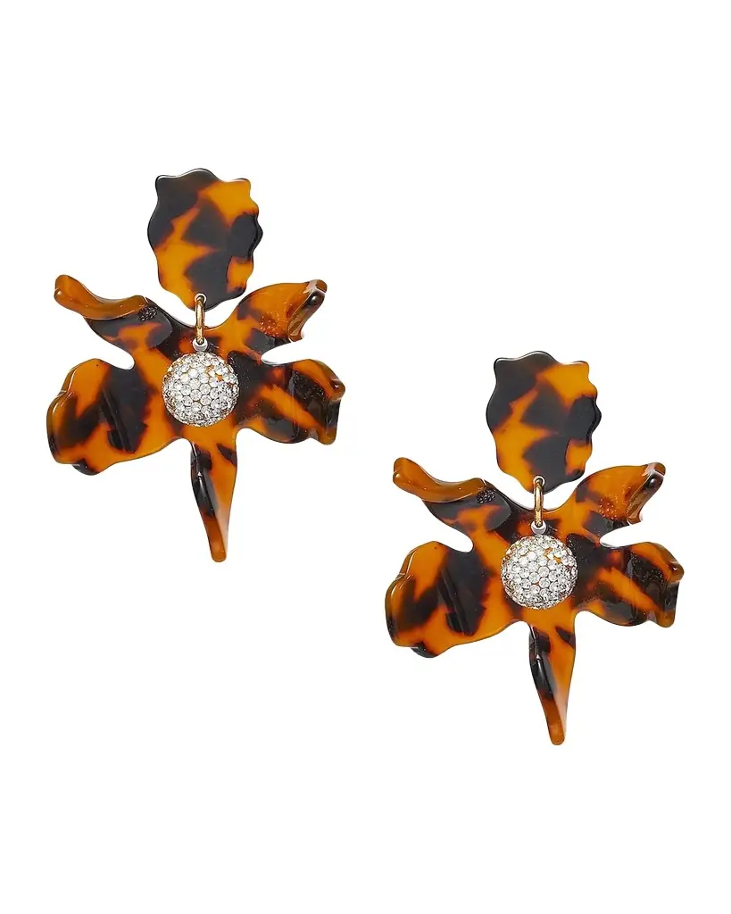 Lele Sadoughi Calla Lily Earrings, Wicker