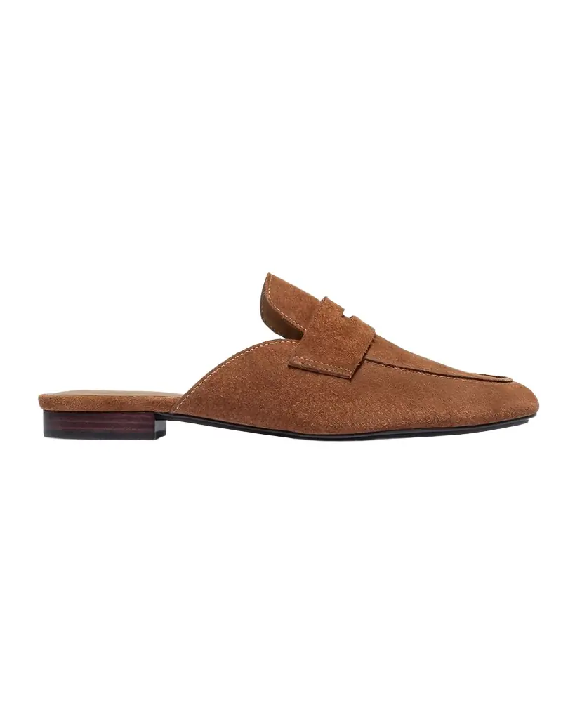 Bernardo Balda Suede Loafer Mules