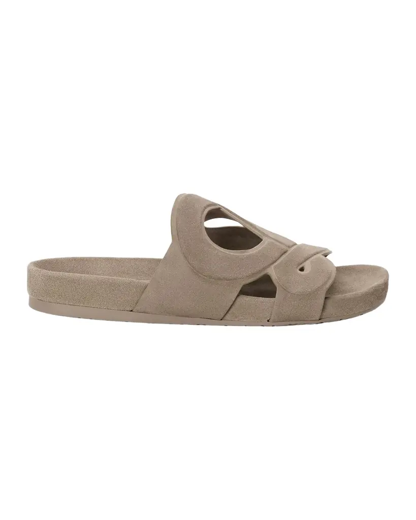 Loewe x Paula 's Ibiza Men 's Ease Monogram Suede Sandals