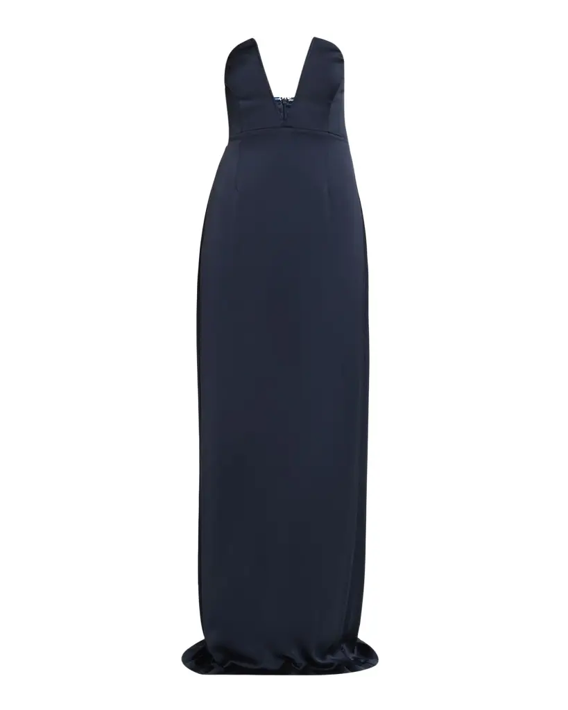 Ramy Brook Raquel Strapless Plunging Column Gown