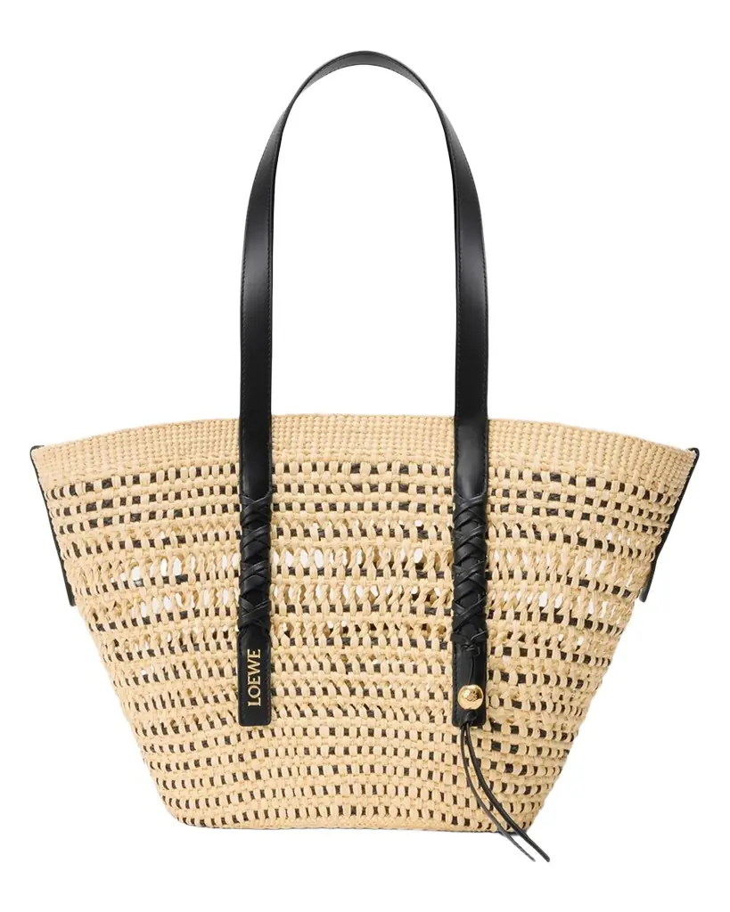 Loewe x Paula 's Ibiza Braid Medium Woven Basket Tote Bag