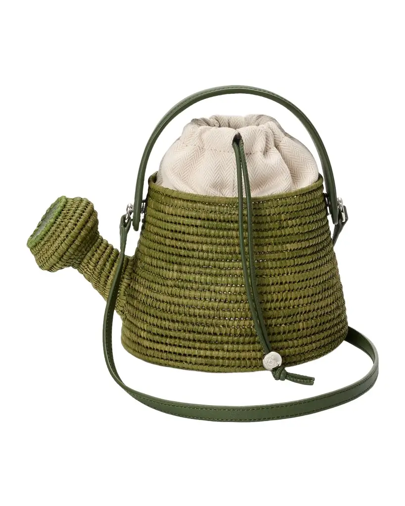 Loewe x Paula 's Ibiza Raffia Watering Can Crossbody Bag