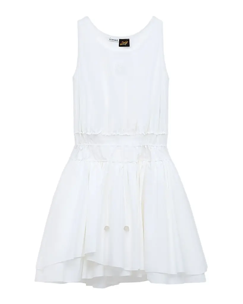 Loewe x Paula 's Ibiza Drawstring Mini Tank Dress