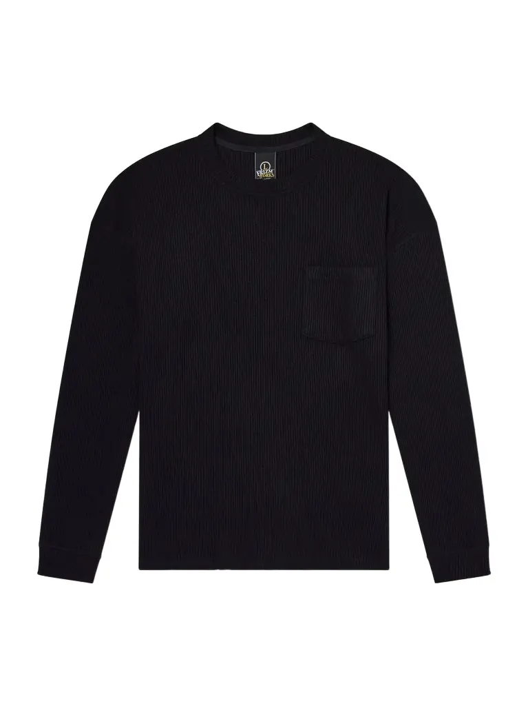 FrizmWORKS Oversized Waffle-Knit Cotton-Blend T-Shirt