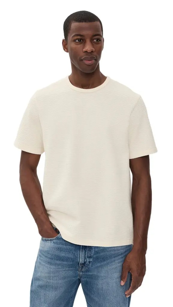 Aura Frames Jacquard Stripe Tee