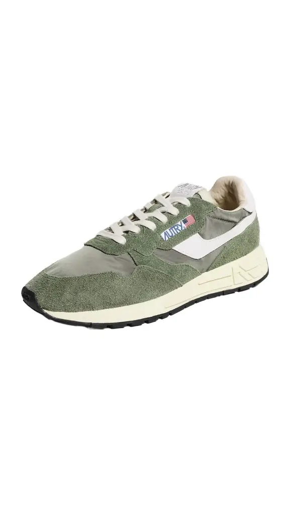 Autry Reelwind Low Man Nylon Suede Sneakers
