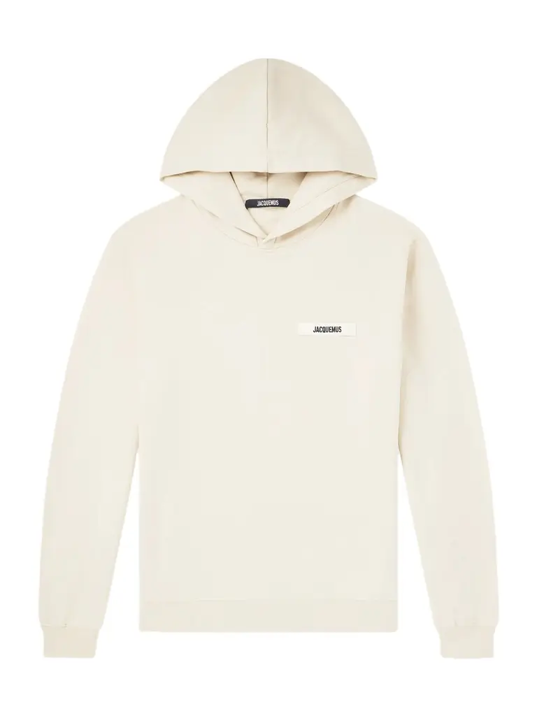 Jacquemus Logo-Appliquéd Cotton-Jersey Hoodie - Men