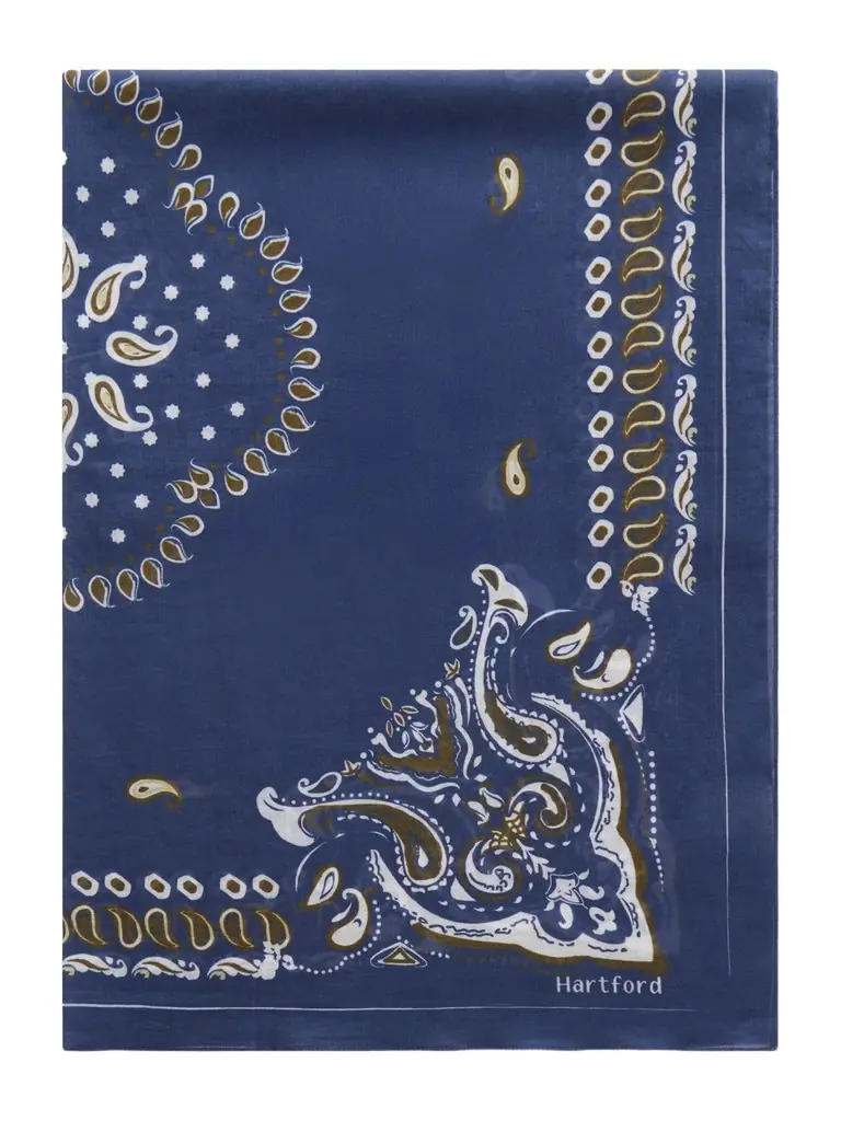 Hartford Bandana-Print Cotton-Voile Scarf - Men