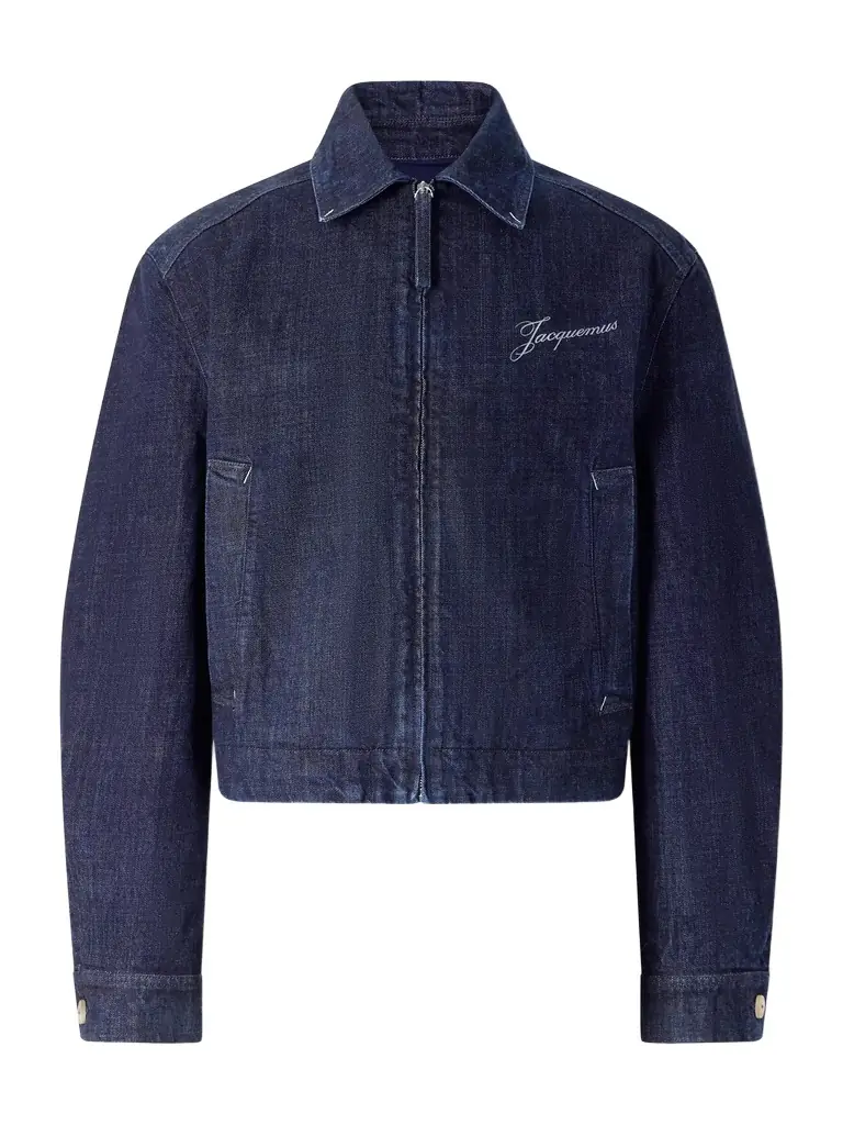 Jacquemus La Veste De-Nîmes Logo-Embroidered Denim Jacket - Men