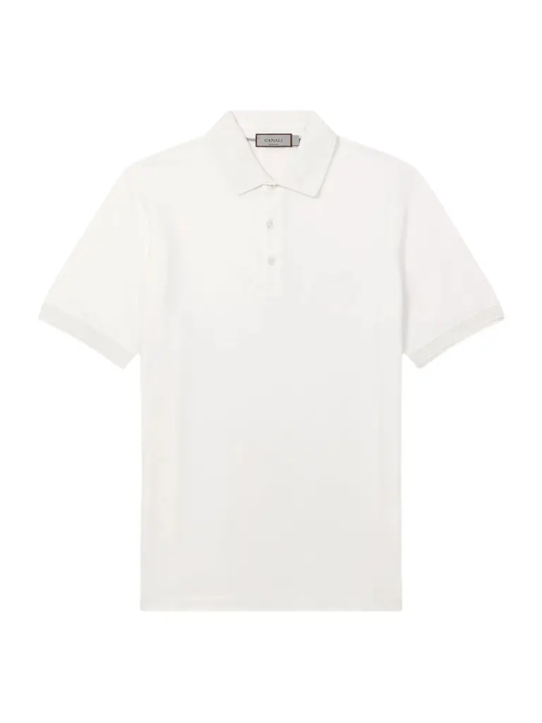 Canali Cotton-Piqué Polo Shirt - Men