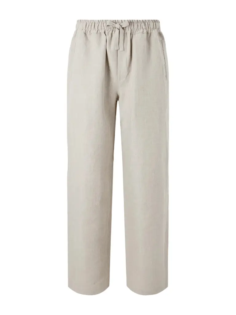 Saman Amel Straight-Leg Linen Trousers - Men