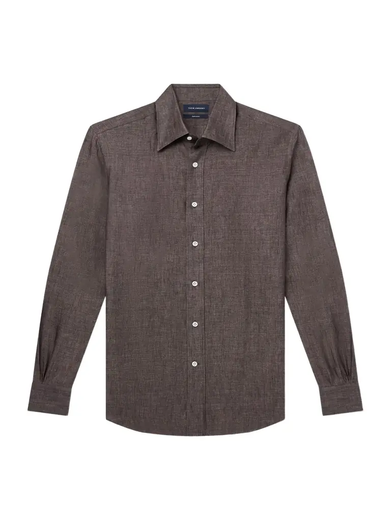 Thom Sweeney Linen Shirt - Men