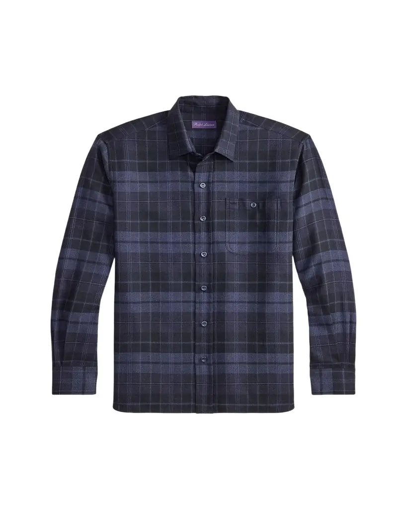 Ralph Lauren Purple Label Plaid Twill Shirt