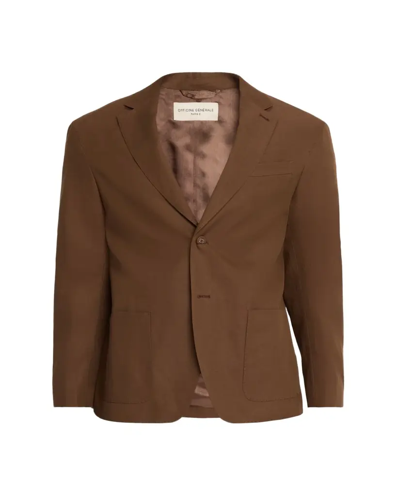 Officine Generale Men's Michel Relaxed Single-Breasted Jacket