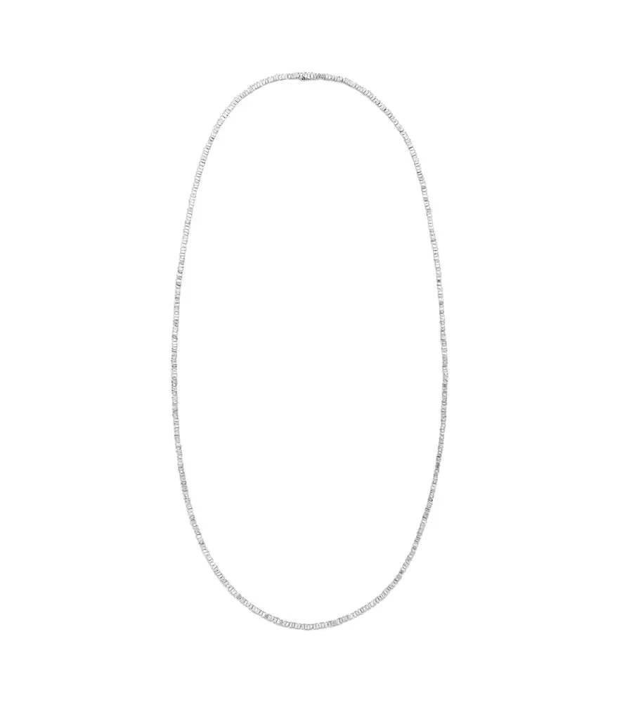 Suzanne Kalan Classic 18kt white gold tennis necklace with diamonds
