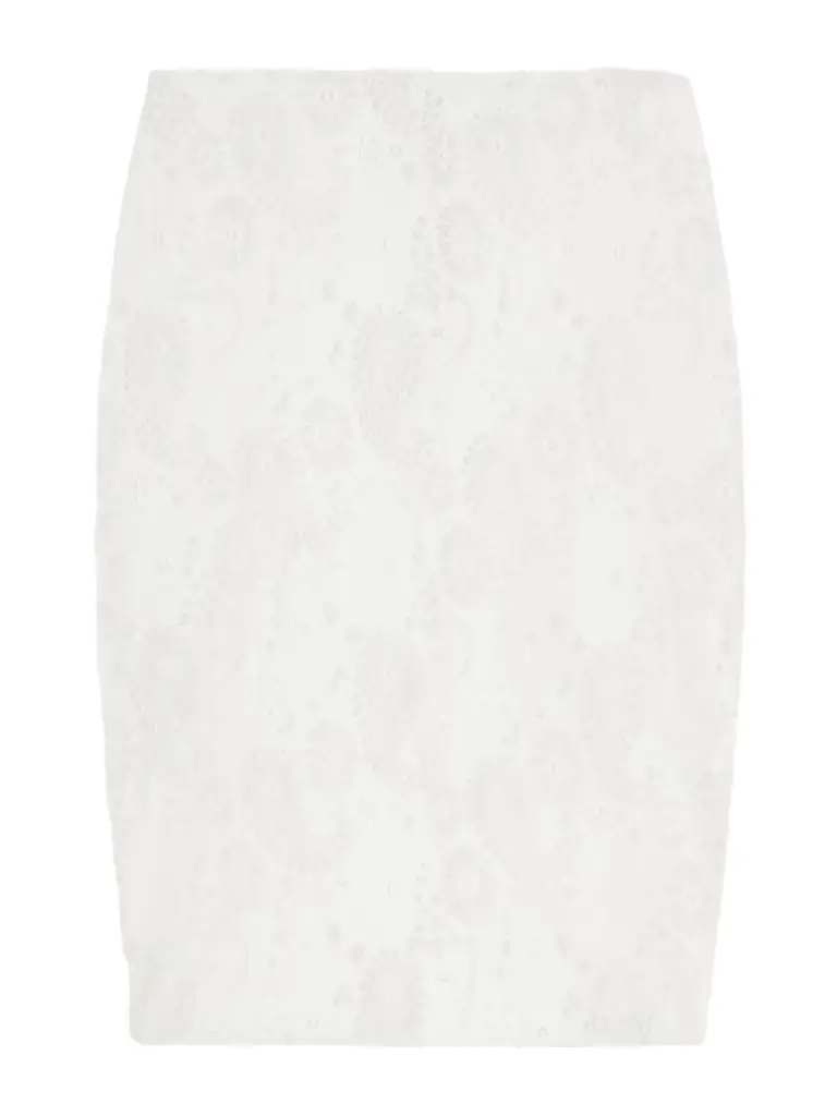 RÓHE Lace Linen-blend Midi Skirt