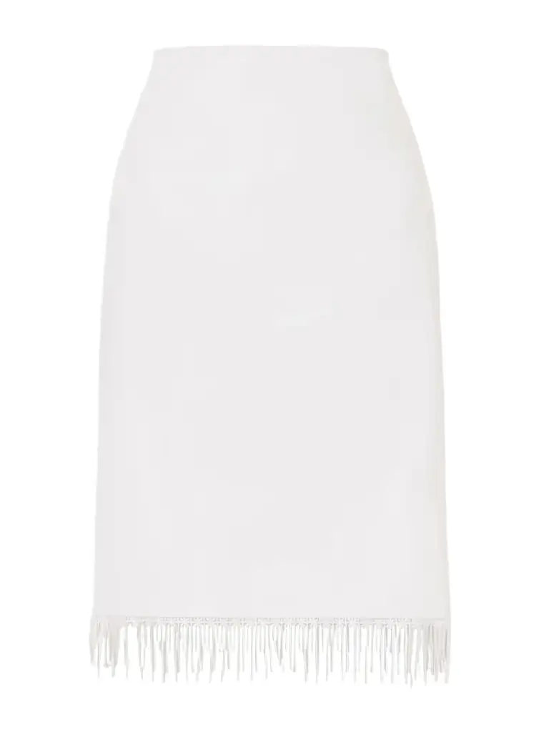 RÓHE Lace-trimmed Cotton Midi Skirt