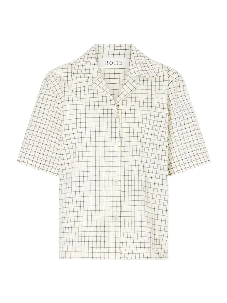 RÓHE Checked Cotton-blend Shirt