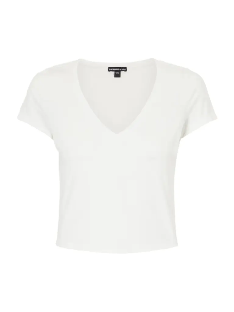 James Perse Cropped Cotton-blend Jersey T-shirt
