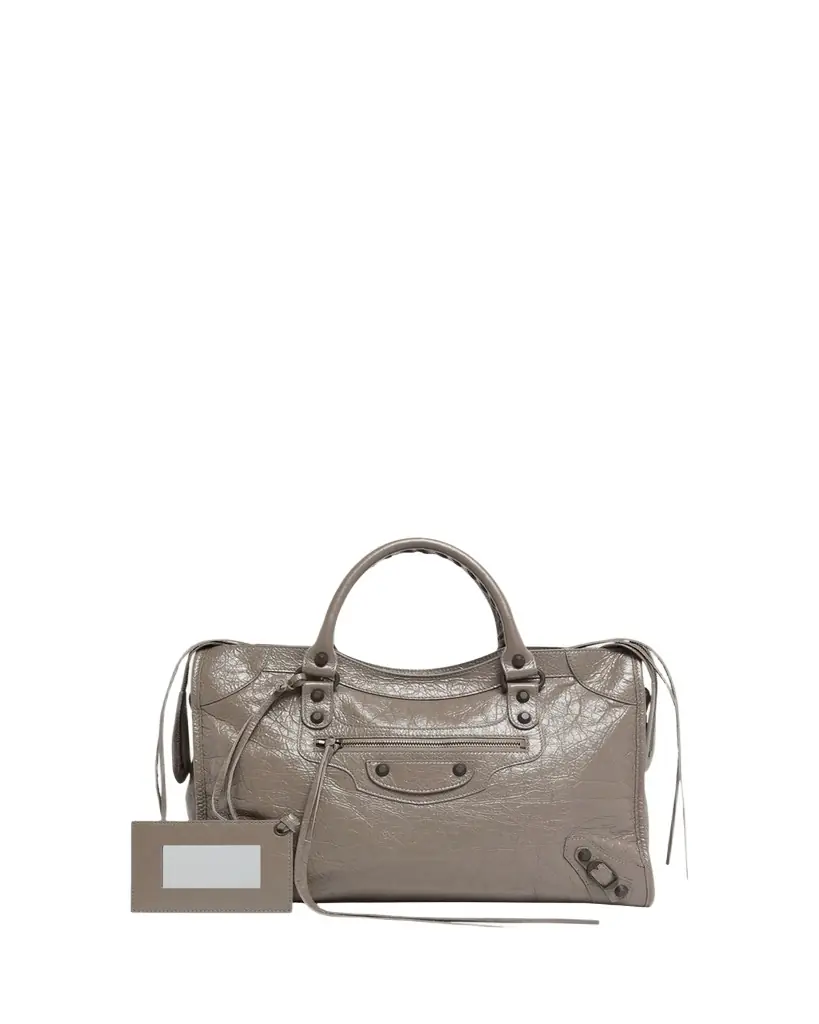 Balenciaga Le City Lambskin Leather Tote Bag