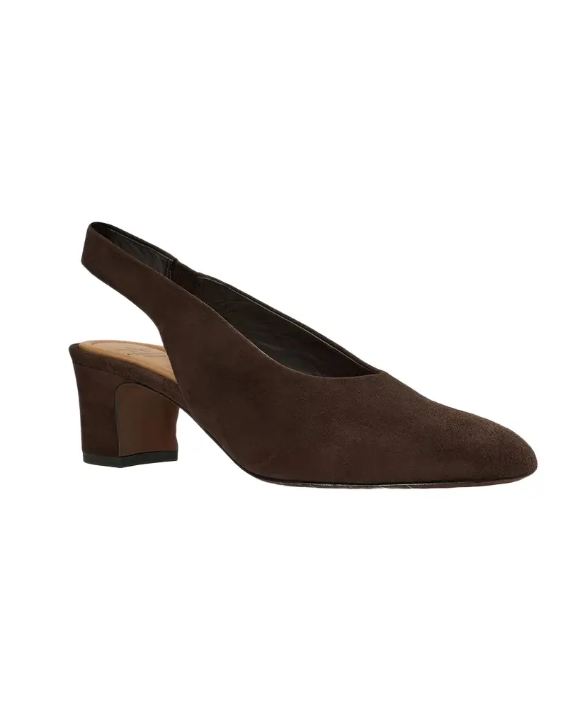 Aquatalia 50mm Trevi Suede Slingback Pumps - Women's Shoes
