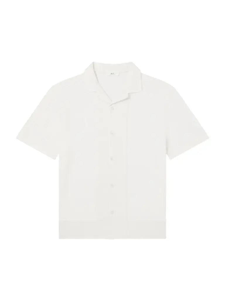 MR P. Camp-Collar Linen and Organic Cotton-Blend Shirt - Men