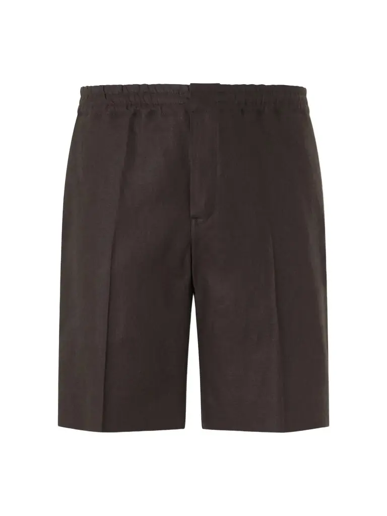 Zegna Oasi Straight-Leg Linen Shorts - Men