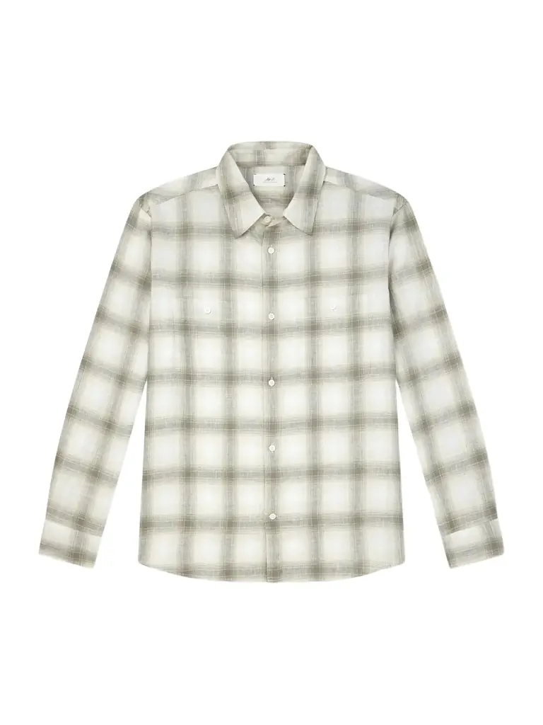 MR P. Checked Linen Shirt - Men