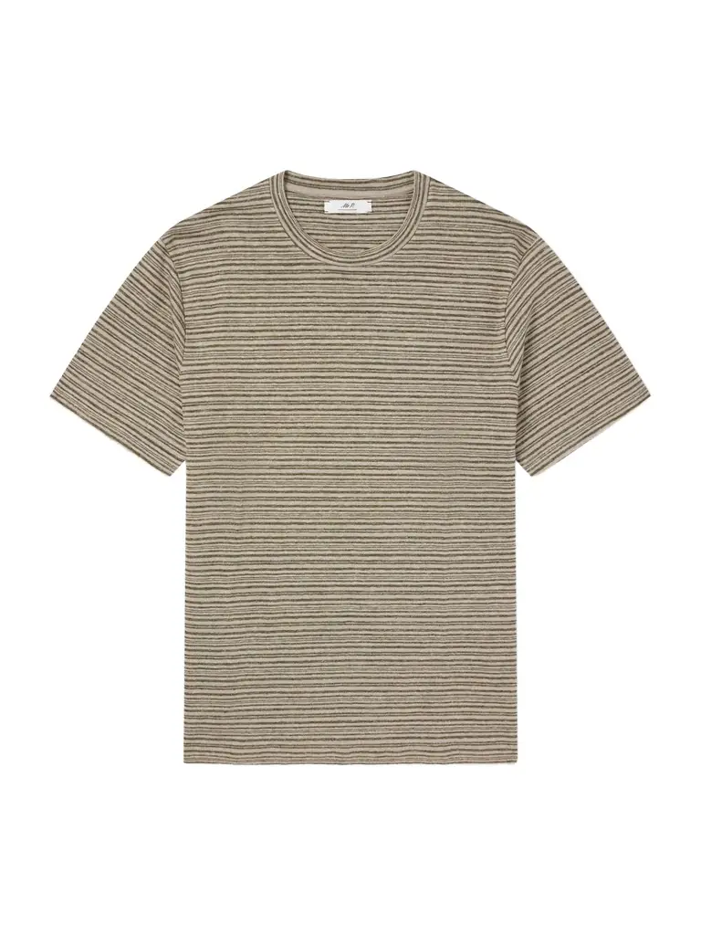 MR P. Knitted Striped Linen T-Shirt - Men