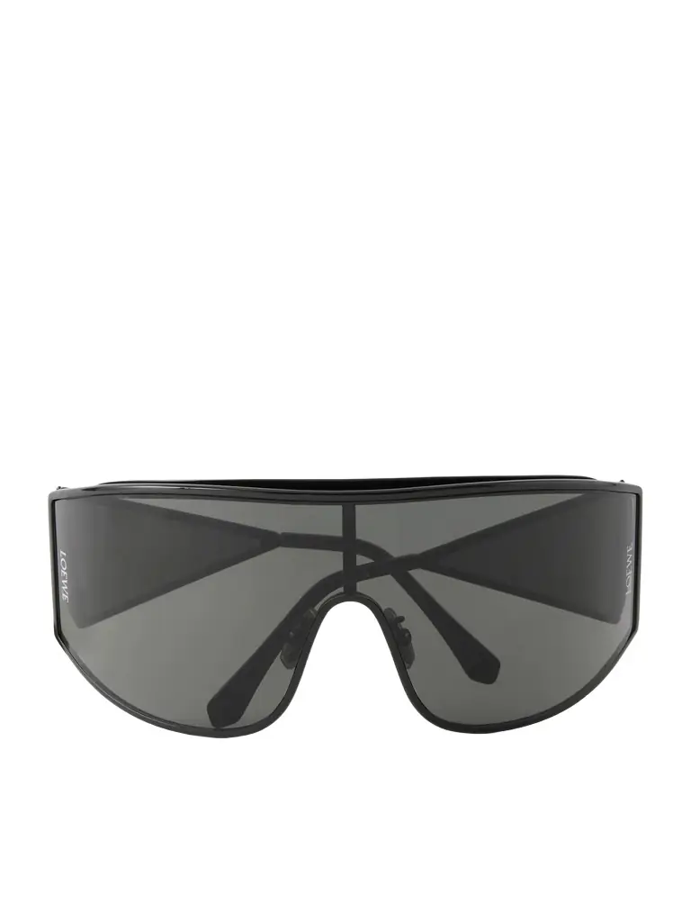 Loewe Speed Shield Black Mask Metal Sunglasses - Men