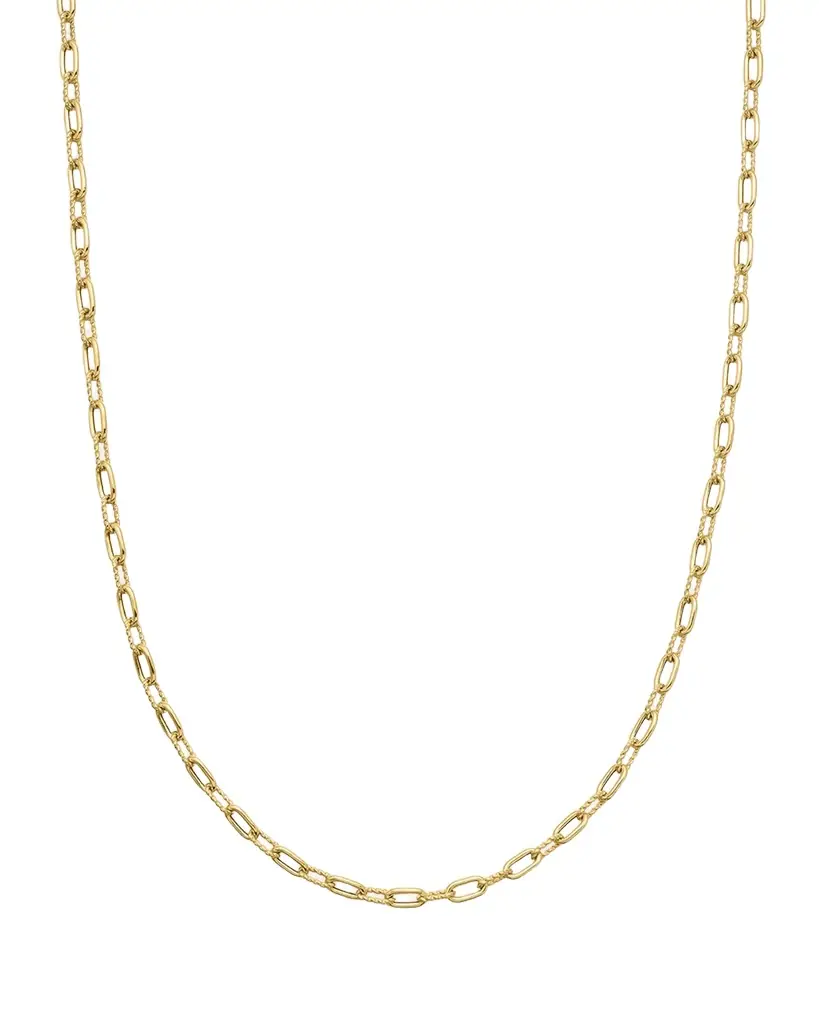 David Yurman Madison Thin Chain Link Necklace in 18K Gold, 3mm, 36"L
