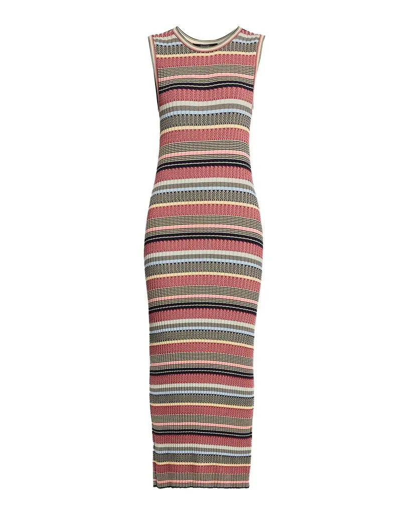 Weekend Max Mara Sleeveless Jacquard Knit Bodycon Midi Dress