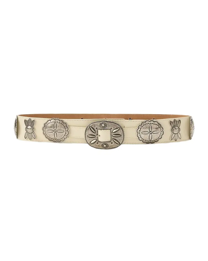 Ralph Lauren Collection Cast Concho Leather Belt, 40mm