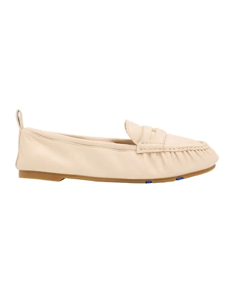 Burberry Fawn Leather Loafer Ballerina Flats